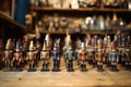 vintage toy soldiers lined up for battle