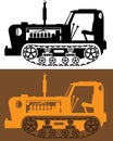 Vintage Tractor Royalty Free Stock Photo
