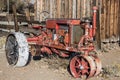 Vintage Tractor With Large Iron Wheels