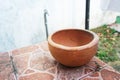 Vintage Traditional Rustic Small Red Clay Pot