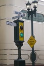 Vintage traffic signal go