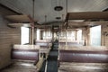 Vintage train interior