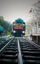 Vintage train at National Railway Museum Delhi. Old train of India