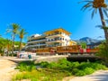 Vintage train in Soller, Mallorca, Spain