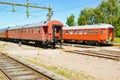 Vintage train wagons Royalty Free Stock Photo