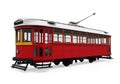 Vintage Tram Isolated Royalty Free Stock Photo