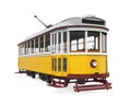 Vintage Tram Isolated Royalty Free Stock Photo