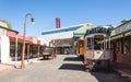 Vintage Transport in street.