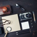 Vintage travel items Royalty Free Stock Photo