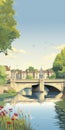 Hicksbridge: Classic Academia With Elegant Cityscapes And Detailed Architecture