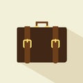 Vintage travel suitcases, Suitcase icon. Flat design style modern vector illustration. Isolated on stylish color background. Flat Royalty Free Stock Photo