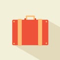 Vintage travel suitcases, Suitcase icon. Flat design style modern vector illustration. Isolated on stylish color background. Flat Royalty Free Stock Photo