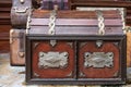 Vintage Treasure Wooden Pirate Chest