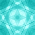 Vintage triangular strokes of intersecting sharp lines with azure triangles and a star