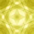 Vintage triangular strokes of intersecting sharp lines with canary triangles and a star