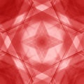 Vintage triangular strokes of intersecting sharp lines with ruby triangles and a star