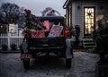 Vintage Truck Decorated for Christmas in Wickford, Rhode Island