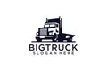 Vintage truck logo design inspiration Royalty Free Stock Photo