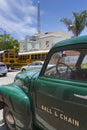 Vintage truck and Tower Theatre in Little Havana, Miami, Florida