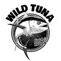 Vintage Tuna Fish T-Shirt Design Illustration Royalty Free Stock Photo