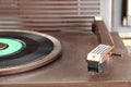Vintage turntable from the seventies
