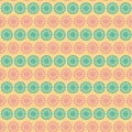 Vintage turquiose seamless pattern.