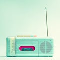 Vintage Turquoise Radio