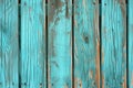 Vintage Turquoise Wooden Planks Texture, AI Generated