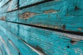 Vintage Turquoise Wooden Texture, AI Generated