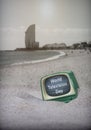 Vintage TV on the beach, World Television Day