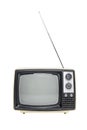 Vintage TV With Broadcast Antenna