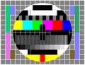 Vintage TV or Television Color Test Screen