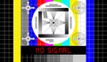 Vintage TV test pattern with caption no signal, offline, disturbance,error sign,vector, website down error sign,vector