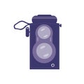 Vintage Twin Lens Film Camera Icon Royalty Free Stock Photo