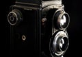 Vintage twin reflex camera Royalty Free Stock Photo