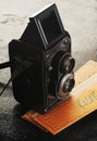 Vintage twin reflex camera Royalty Free Stock Photo