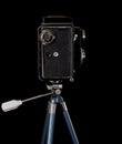 Vintage twin reflex camera Royalty Free Stock Photo