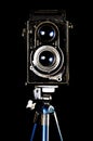 Vintage twin reflex camera Royalty Free Stock Photo