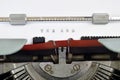 Typewrite closeup - the end