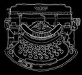 Vintage typewriter file Royalty Free Stock Photo