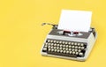 Vintage typewriter header Royalty Free Stock Photo