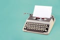Vintage typewriter header with copy space Royalty Free Stock Photo
