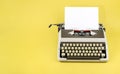 Vintage typewriter header Royalty Free Stock Photo