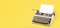 Vintage typewriter header Royalty Free Stock Photo