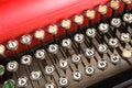 vintage typewriter keyboard close up concept for writing, journalism, blogging Royalty Free Stock Photo