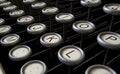 Vintage Typewriter Keys Close Up Royalty Free Stock Photo