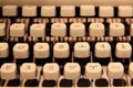 Vintage typewriter keys