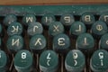 Vintage Typewriter Keys,Letters Royalty Free Stock Photo