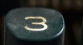 Vintage Typewriter Keys,Number 3