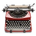 Vintage typewriter with a piece of paper, AI Generative Royalty Free Stock Photo